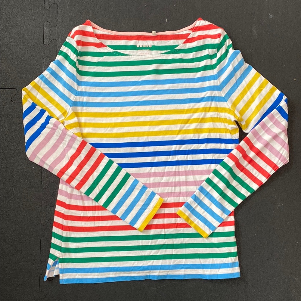 Boden multicolored long sleeve Breton size 6
